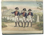 Regiment v. Rüttiman (de Reding jeune) Obert.  Oberst Lieut.  Major. 1804