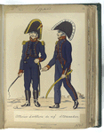 Officiers de l'artillerie a cheval du reg[imen]t d'Estramadure (1806).
