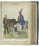 1] Reitendes Jäger-Regiment Olivencia; [2] Husaren-Regiment Maria Luisa. (1806)