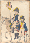 Cadet porte standard et Cavalierdu reg-t de l'Infante (1806)