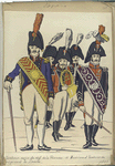 Tambour-major du reg-t de la Princesse; 2. Musiciens et Tambour du regiment de Zamora (1806)