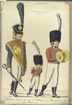 1 Tambour-major du reg -t de Caralogne; 2. Musicien du reg-t de la Princesse. (1806)