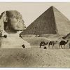 Sphynx et la grande pyramide.