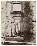 Karnak.  Grand temple, salle hypostyle intérieur.