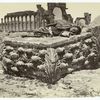 Fallen capital from Temple of Palmyra, Syria.