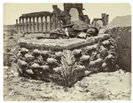 Fallen capital from Temple of Palmyra, Syria.