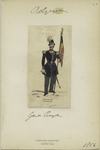 Garde civique - Porte-drapeu. 1856
