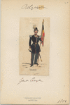 Garde civique - Porte-drapeu. 1856