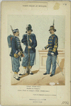 Corps belge au Mexique. Colonel (Grande tenue); Bataillon de Voltigeurs: Cornet (Tenue de campagne), Soldat (Grande tenue). 1864