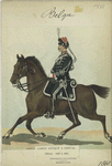 Garde civique à cheval. Officier. 1868