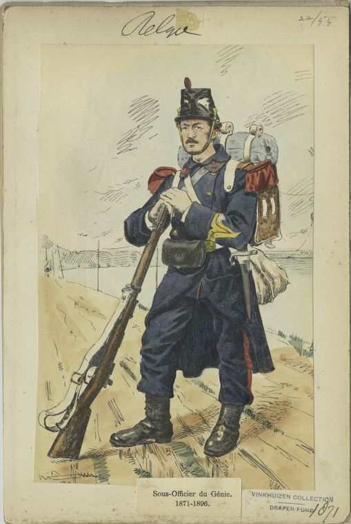 Sous-Officier du Génie. 1871 - NYPL Digital Collections