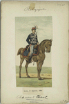 Soldat, 2-e régiment. Chasseur à cheval.  1880