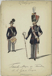 Tambor Major et Tambor de la Garde civique. 1881