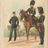 Régiment de grenadiers : Officier (Tenue du jour); Aide-de-Camp et Lieutenant (Grande tenue). 1883