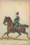 Garde civique à cheval. Officier. 1883