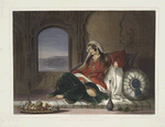 Kandahar lady of rank, engaged in smoking