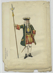 Officier de Infanterie. Regiment Bischof v. Osnabrück, 1701