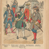 Oesterreich-Ungarn. Hajduken-Inf.-Rgt. Andrassy. Officier; Hajduken-(ungar.) Inf.-Rgt. Bagosy (heute No. 51); Niederländ. (wallonisches) Inf.-Rgt. Los Rios (heute No. 9); Oberbüchsenmeister (Artill.-Hauptmann); Kanonier (Stückgeselle.) 1704-1720