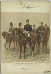 Lieutenant-général et son état-major, 1890