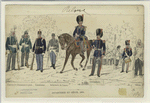 Infantry et génie, 1896. Clairon 3e chasseurs à pied, carabinier, infanterie de ligne, grenadiers, génie