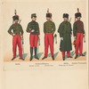 Guide, Guiden-Offiziere, Kleiner Anzug, Paradeanzug, Guide, Feldanzug mit Mantel, Guiden -Trompeter