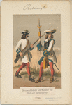 Obristwachtmeister und Musketier von Hoch-und Deutschmeister, 1710