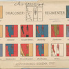 Dragoner--Regimenter. Adjustirungs - schema. 1762