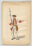 Officier v. R. Alt Starhemberg 1745