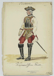 Kurassier Officier parade, 1745