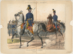 Staabs und Ober-Officier der Czaikisten en parade