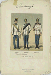 Ungarische Infanterie: Officier, Gefreiter, Infanterist. K.k. Armee 1848-67