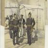 Marine Stabsoffiziere en parade u. marine Offizier an Bord 1858