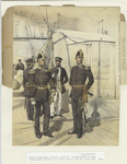 Marine Stabsoffiziere en parade u. marine Offizier an Bord 1858