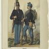 Infanterist in Parade [left], in Feldausrüstung [right]. Grossfürst Constantin v. Russland, Inftr.-Rgmt.  No. 18