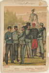 Jäger : Officier (ausser Diensts, feldmässig, in Parade), Unterofficier (in Parade), Cadet (ausser Dienst), Patrouilleführer (feldmässig)