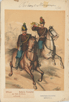 Officier, Batterie-Trompeter der Feld-Artillerie (in Parade)