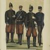 Milirair-Fuhrwesens-Corps : Train-Soldat (in Parade), Unterofficer (feldmässig),  Officier (in parade, auser Dienst)