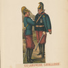 K.k. Landwehr-Cavalerie. Dragoner: Officier (in Parade), Dragoner (feldmässig)