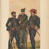 Dalm. Landw. Schütze; Tyr. Landesschütze (feldmässig); Unterofficier eines Dalm . Schütz. Baons. 1874