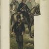 Berittene Schützen Dalmatien: Officier (in Parade), Schütze (feldmässig). 1874