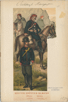 Berittene Schützen Dalmatien: Officier (in Parade), Schütze (feldmässig). 1874