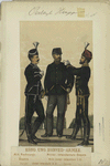 Köng. Ungr. Honved-Armee. Milt. Rechnungs-Beamte (Parade); Militär-Intendanturs-Beamte: Milit. Unter-Intendant I. Cl., Unter-Intendant II. Cl. (Parade).  1874