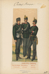 Sanitäts-Truppe: Sanitäts-Soldat (feldmässig), Unterofficier (in Parade), officier (in Parade)