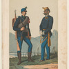 Stabsoffizier und Infanterist. [Regt. 62]