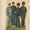 Mil.-Verpfleg. Mannschaft. Meister 2.Cl. (in Parade); Monturs-Verwaltungs-Branche : Unterofficier, Officier (in Parade); Profos (in Parade)