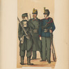 Sappeur (feldmässig); Genie: Unterofficier, Gefreiter (in Parade). 1880
