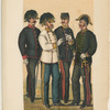 Auditore: Hauptm.-Auditor. (in Parade); General-Auditor (Gala; Dienst Uniform). Milit.-Intendanturs-Beamte: General-Intendant