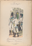 Grenadier et  Sapeur du Regimento Saragossa. 1807