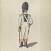 Regimento Zamora. Oficial de granaderos. 1807