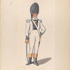 Regimento Zamora. Oficial de granaderos. 1807